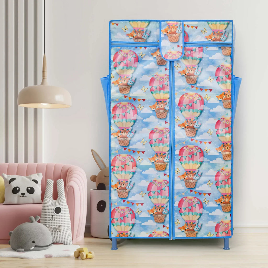Toddlers Foldable Wardrobe – Blue | Strong, Compact & Stylish Storage