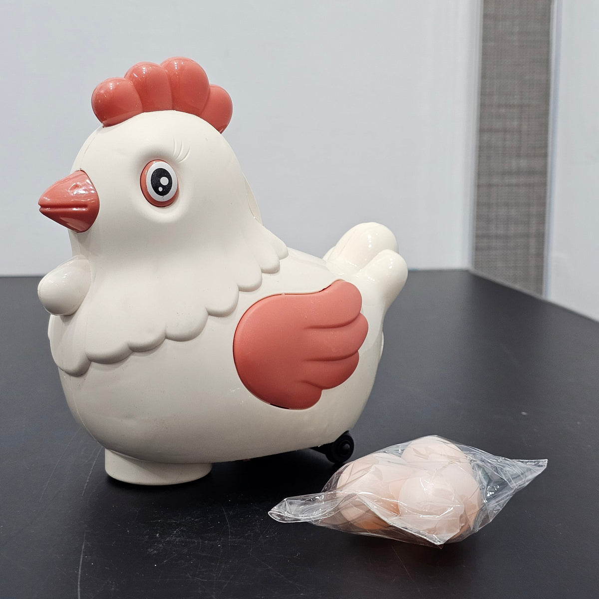 Musical Hen Toy with 3 Eggs – Lights, Sound & Egg-Laying Fun