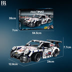 Remote Control Sports Car Building Block Set – 2.4 GHz, 386 Pieces
