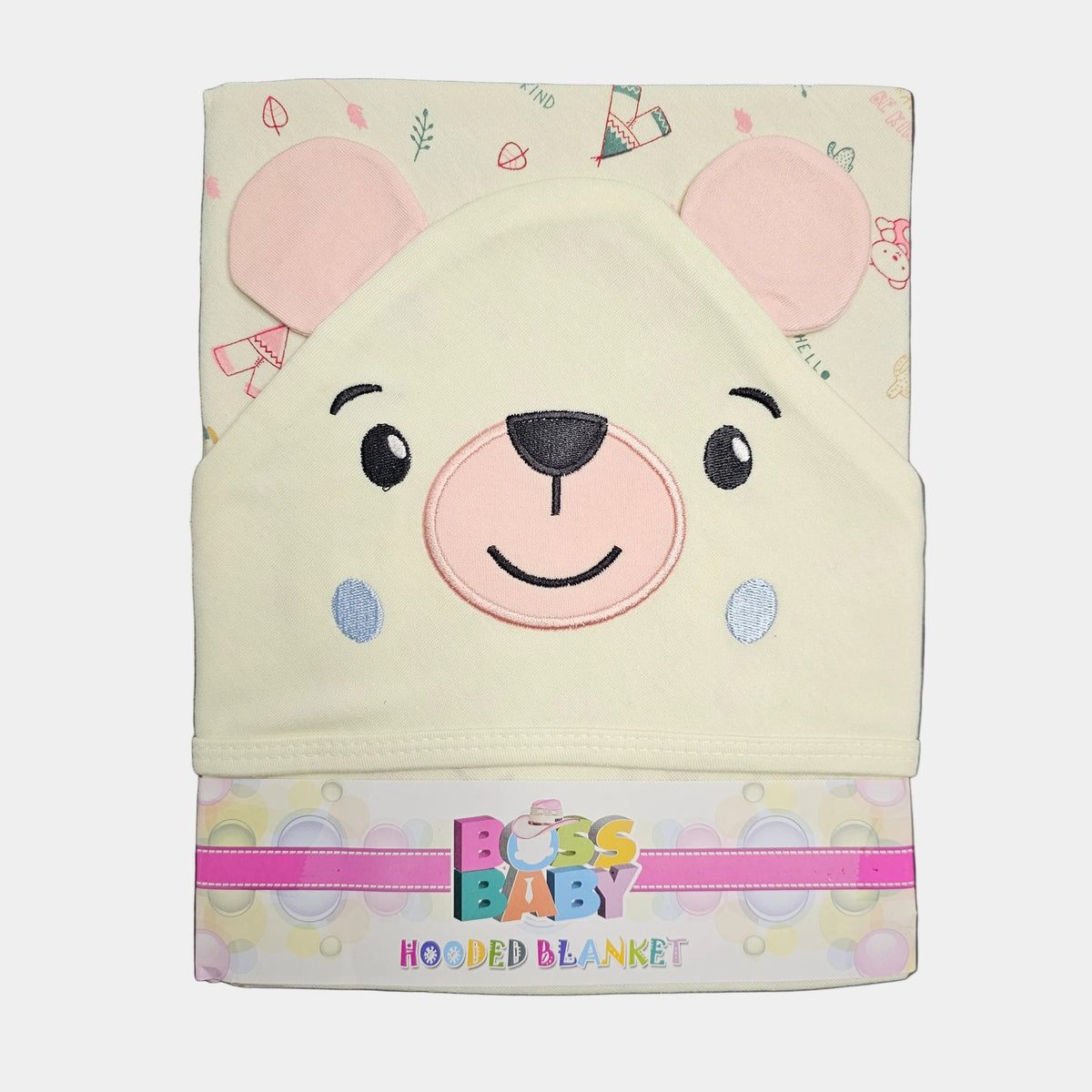Bear Hooded Baby Blanket – Soft & Cozy Newborn Blanket