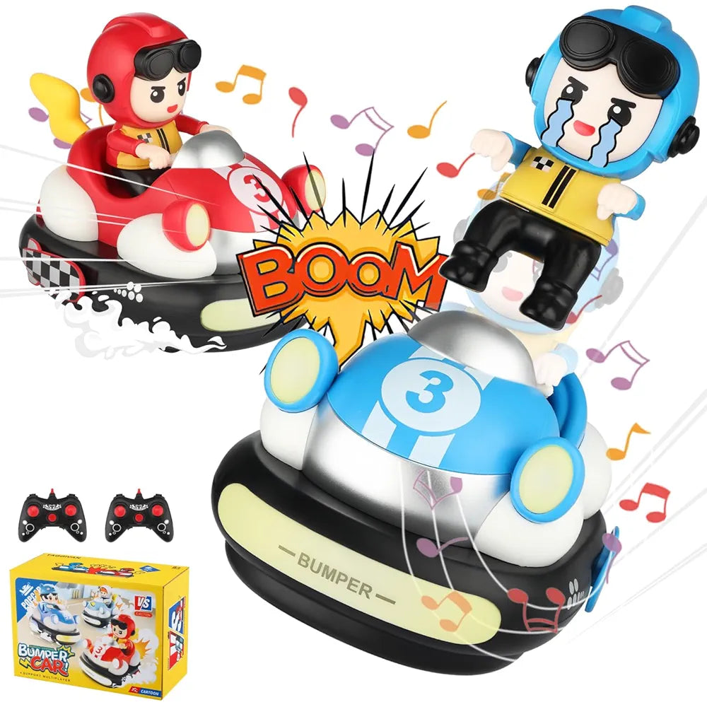 Ejection Bumper Car Pack of 2 with 2 Remotes