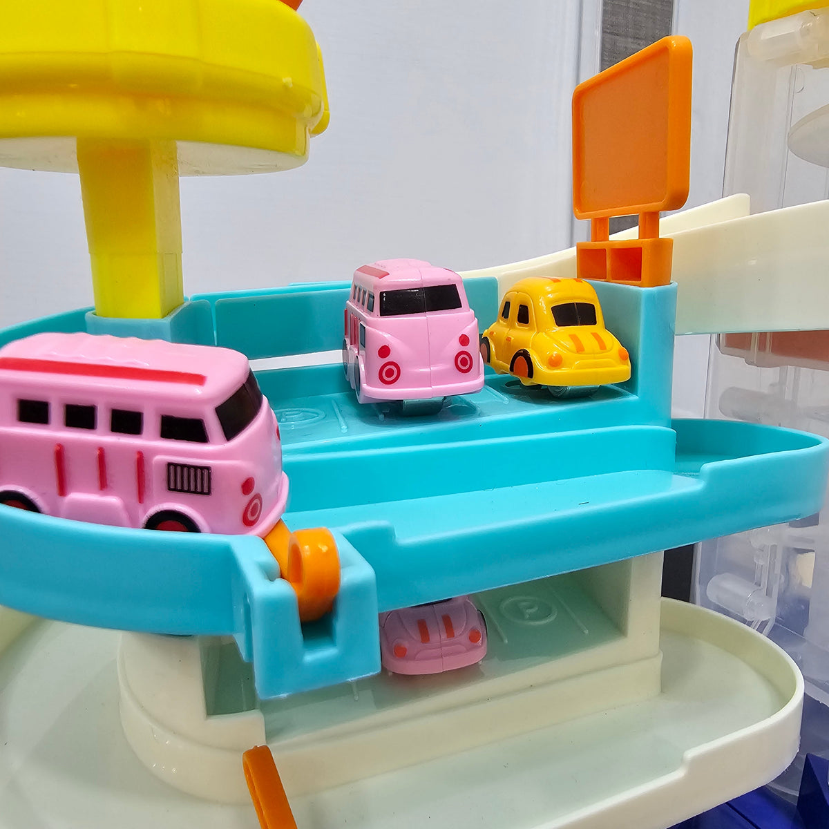 Automobile Adventure Multi-Level Runway – Dual Mode Fun for Kids!