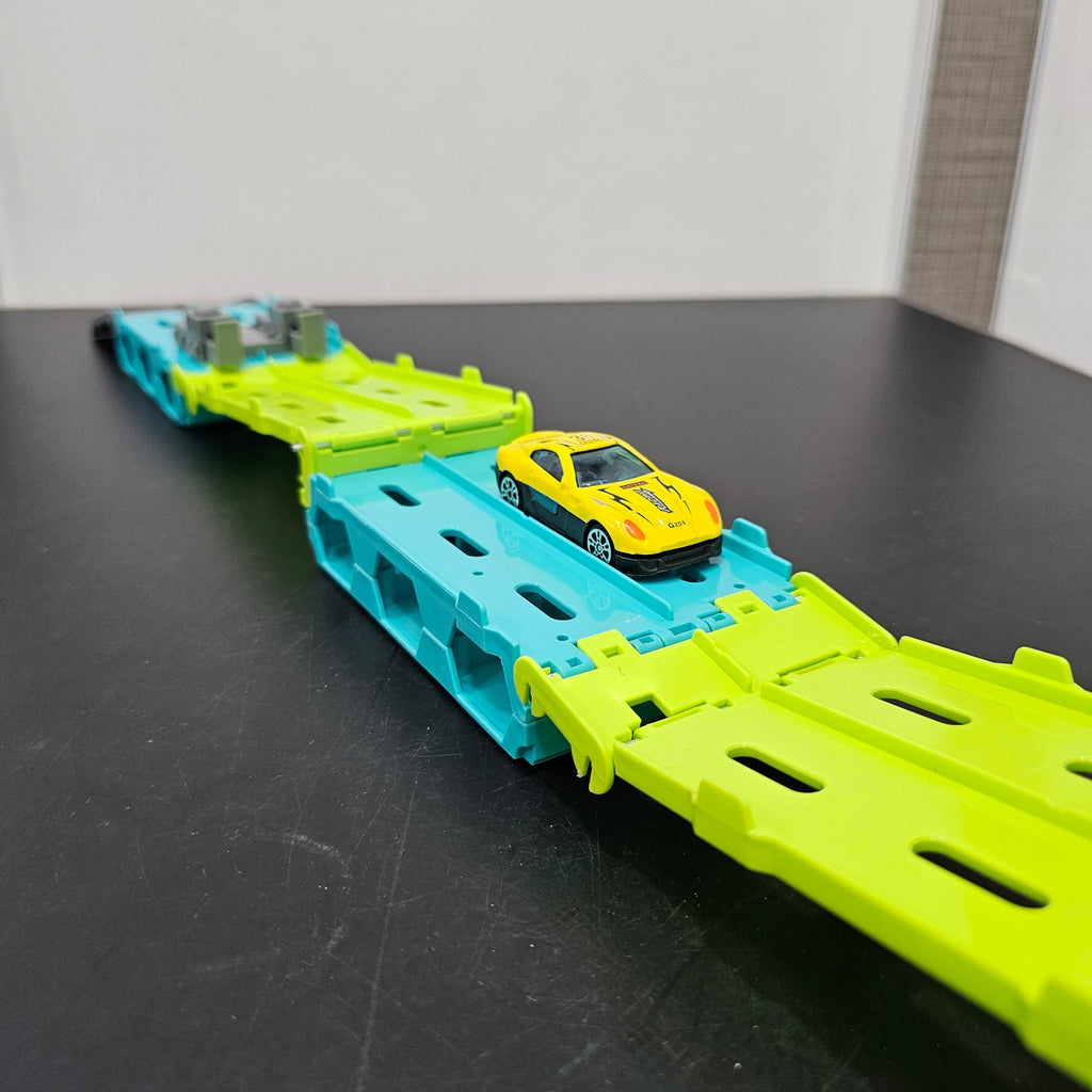 Track Truck with 2 Cars – Racing Transporter Playset