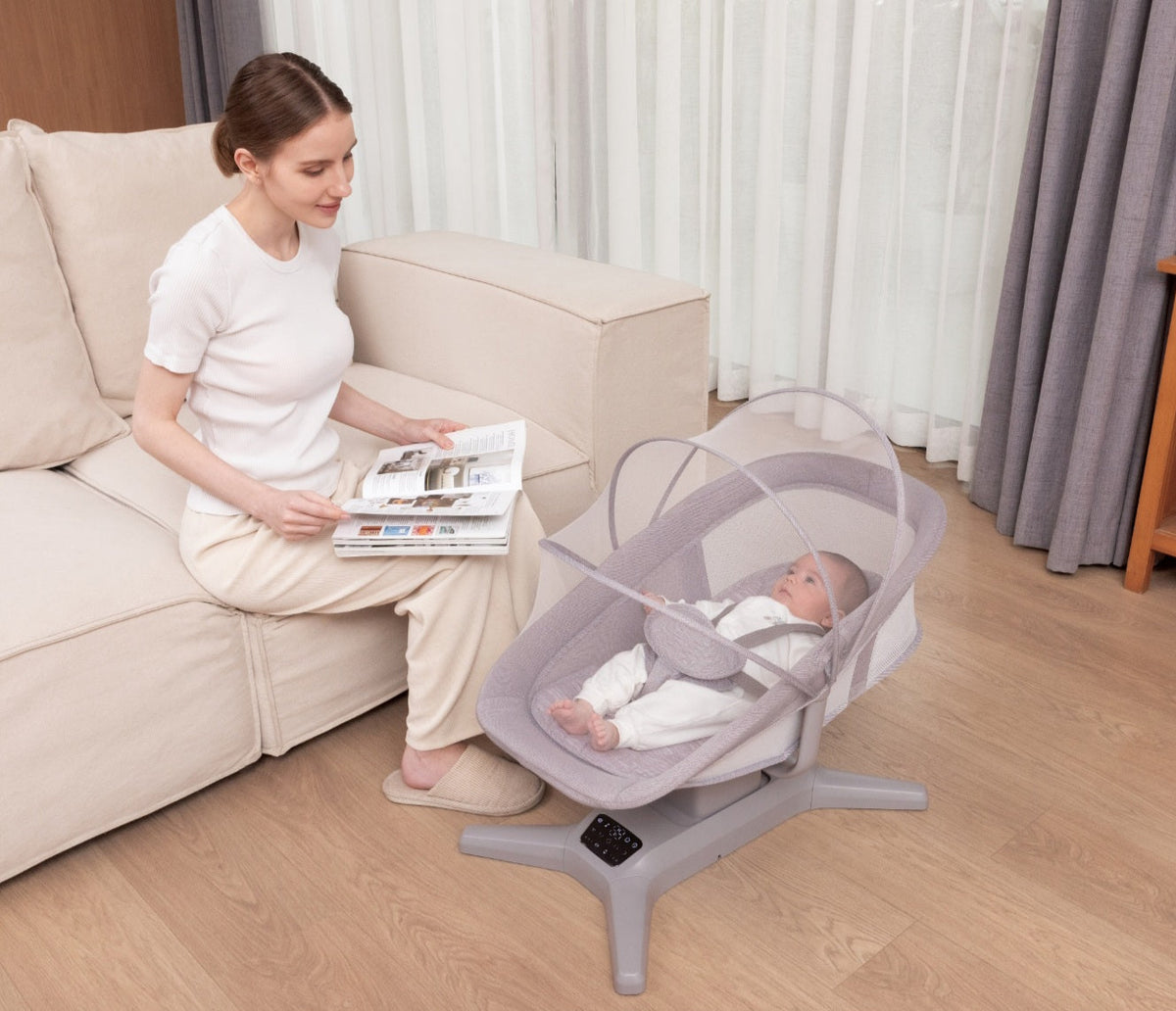 X Multi-Motion Baby Cradle – Smart Comfort for Your Baby