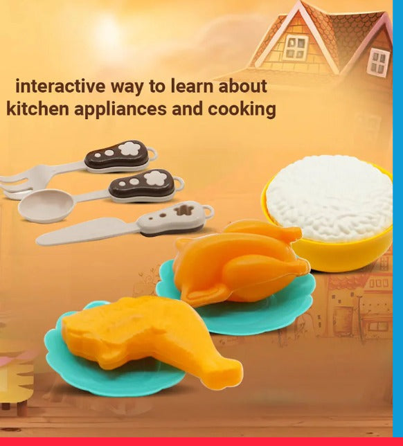 Mini Rice Cooker – Children's Simulation Household Appliance (11 Pcs Set)