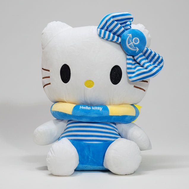Blue Ring Kitty – 45cm Soft Plush Toy