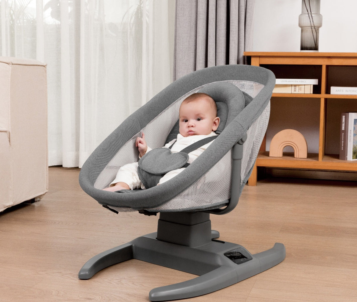 H Multi-Motion Baby Cradle – Smart Comfort for Your Little One