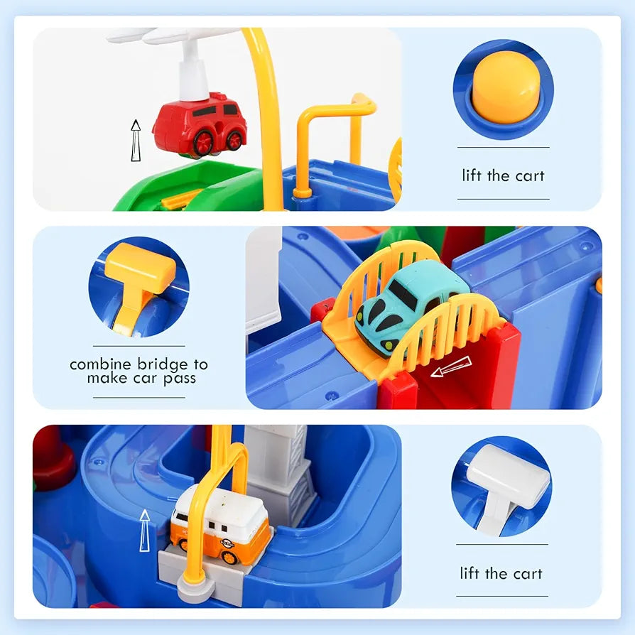 Car Adventure Track Set – Battery-Free Educational Fun