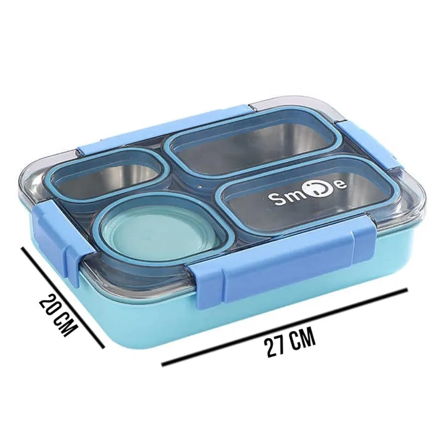 Individual-Seal Stainless Steel Lunch Box – Leak-Proof, Portion-Perfect