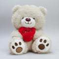 Premium Love Heart Bear – Light Brown Colour – 30cm Plush Toy