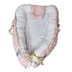 Baby Bedset with Rattles & Head Cushion – Cotton Fabric | Comfortable & Safe