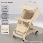 Kids Baby Stroller – Soft Seat with Canopy & Storage Basket