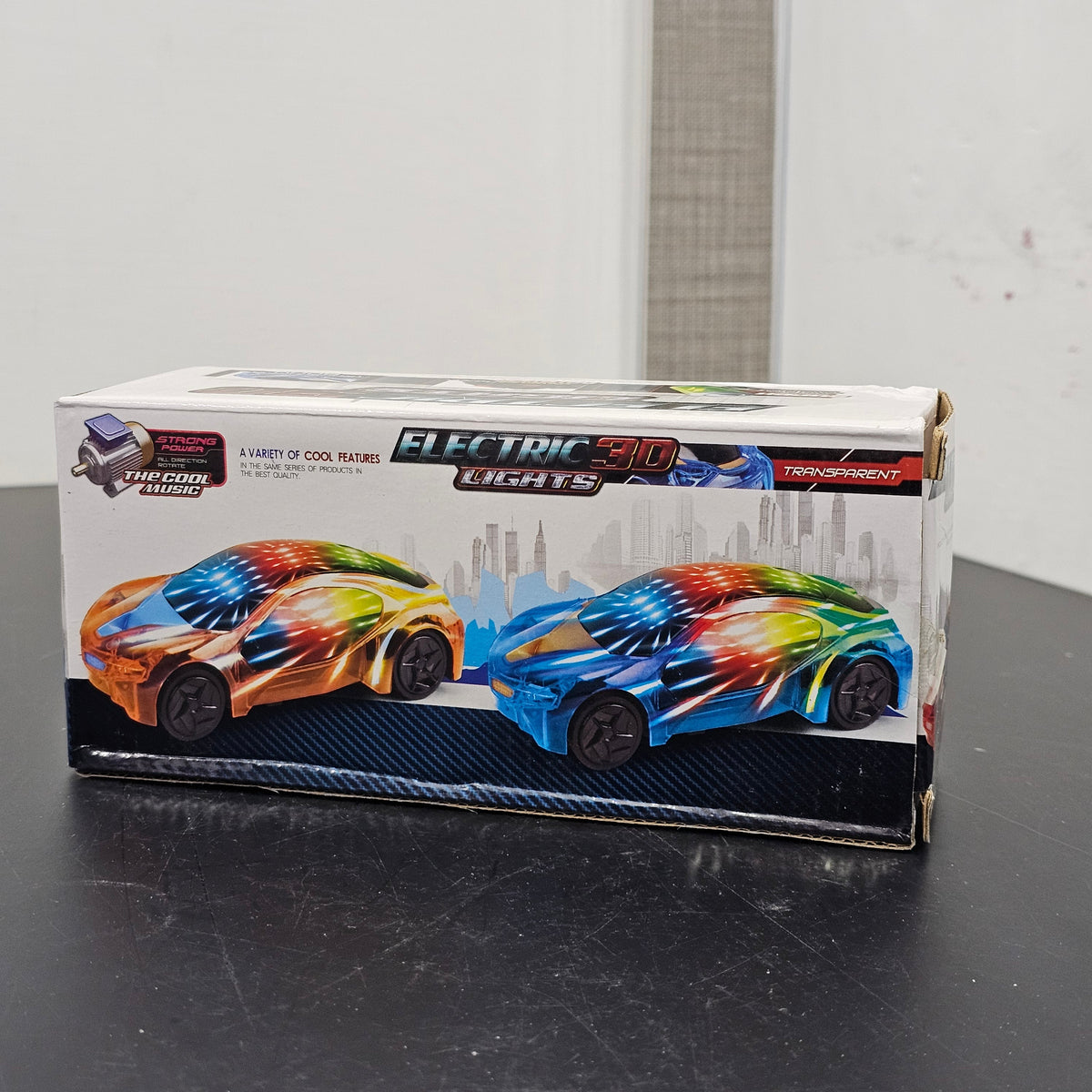 3D Musical Car Toy with Lights & Bump-and-Go Action