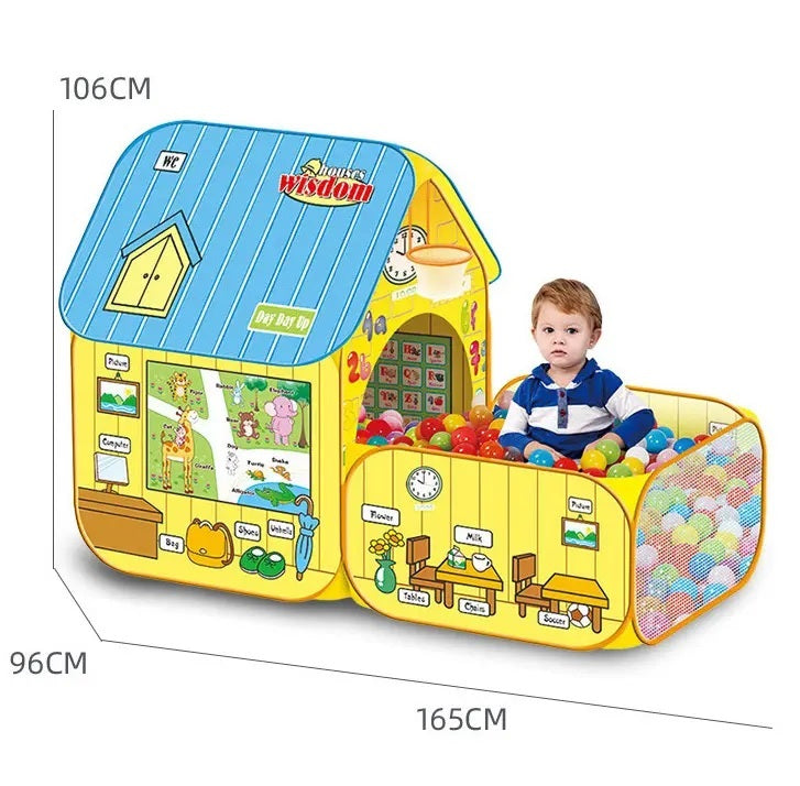 Kids Pop-Up Tent House – Size: 106cm x 96cm x 165cm