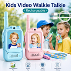 Kids Rechargeable Video Walkie Talkie Toy – Long Range Communication Set