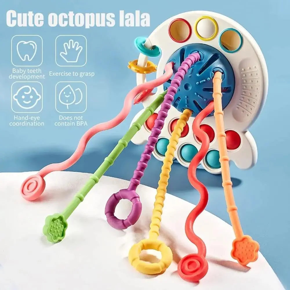 Pull String Toy – Colorful & Adorable Fine Motor Skills Toy