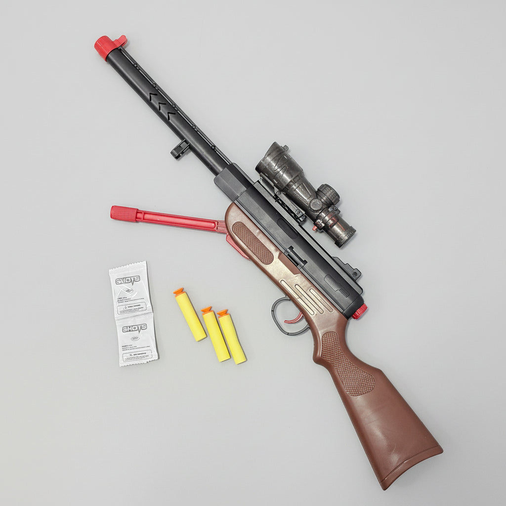 Dual-Use Soft Shot Toy Gun – Safe & Exciting Long-Distance Shooting