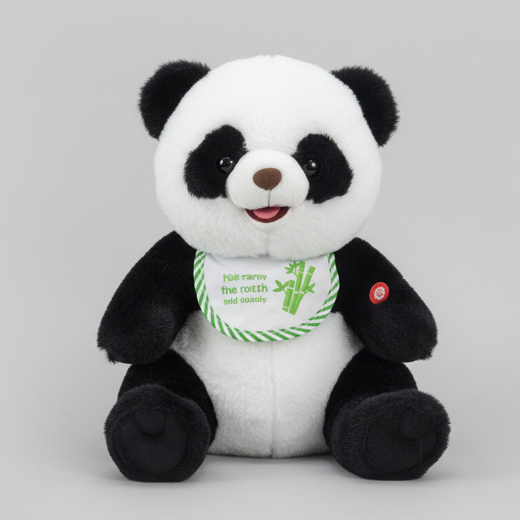 Learn to Speak Plush Cute Panda with Shoulder Bag – Interactive Talking Toy for Kids