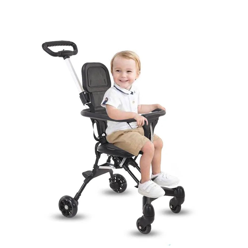 Two-Way Push Compact Baby Stroller – Lightweight & Anti-Rollover Design