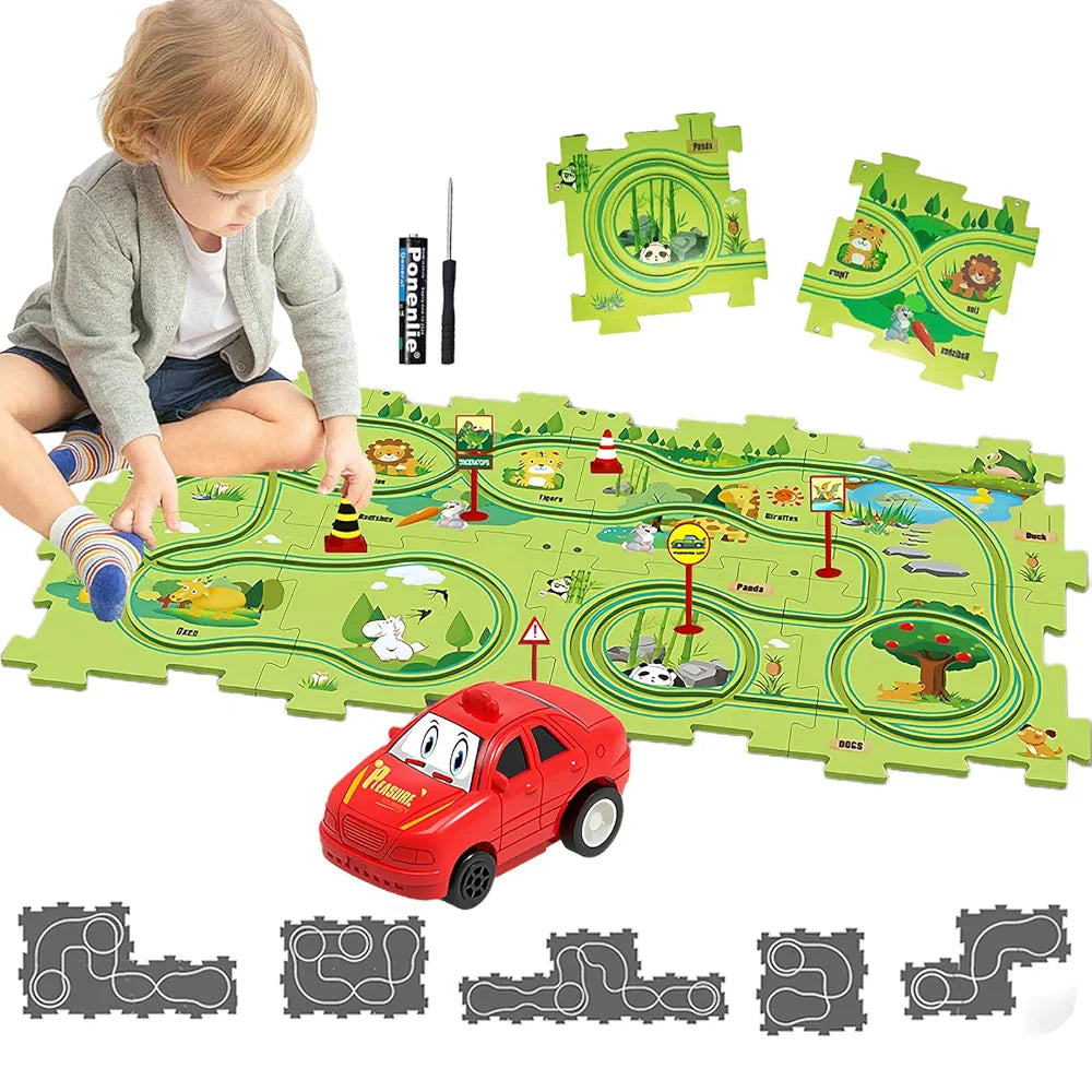 Rail Puzzle Car Track Game | Fun Activity Toy for Kids