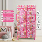 Toddlers Foldable Wardrobe – Pink | Cute, Compact & Durable Storage