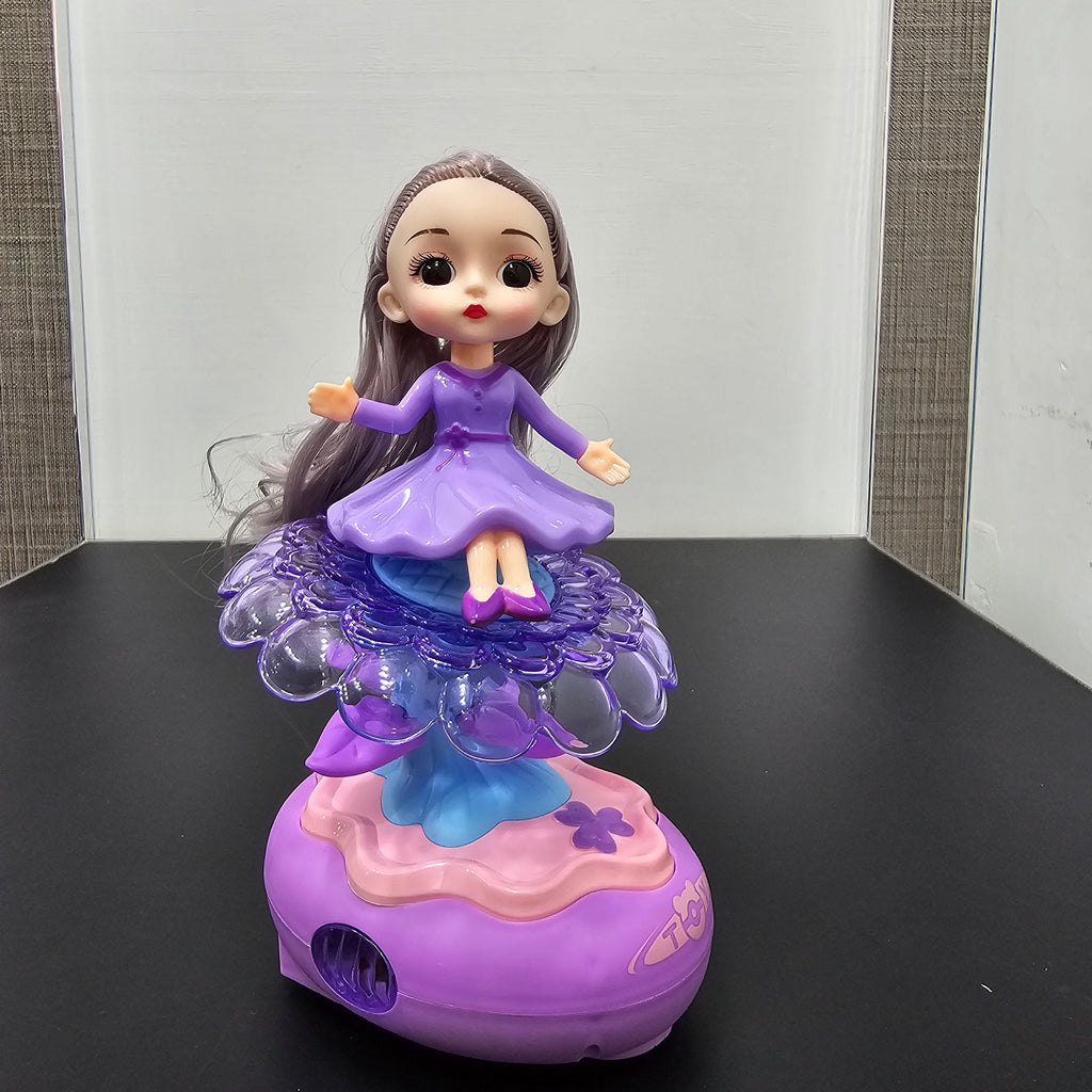 Rotating Petal Doll with Lighting & Music