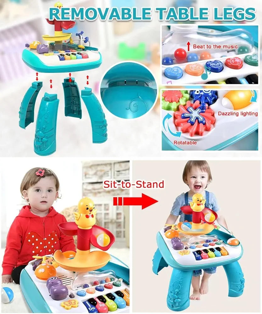 Musical Activity Table – Piano, Lights & Rolling Ball Fun