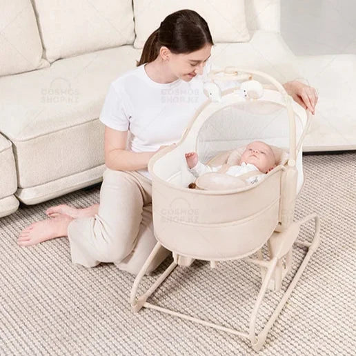Mastela 4-in-1 Deluxe Multi-Functional Bassinet Swing – Skin Colour