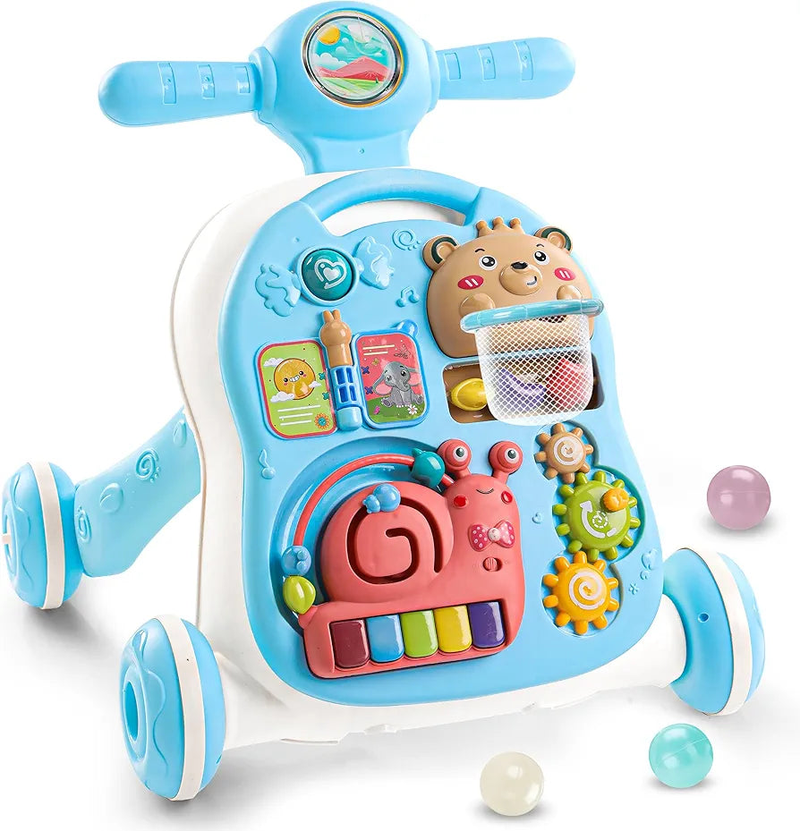3-in-1 Baby Activity Walker with Music & Lights