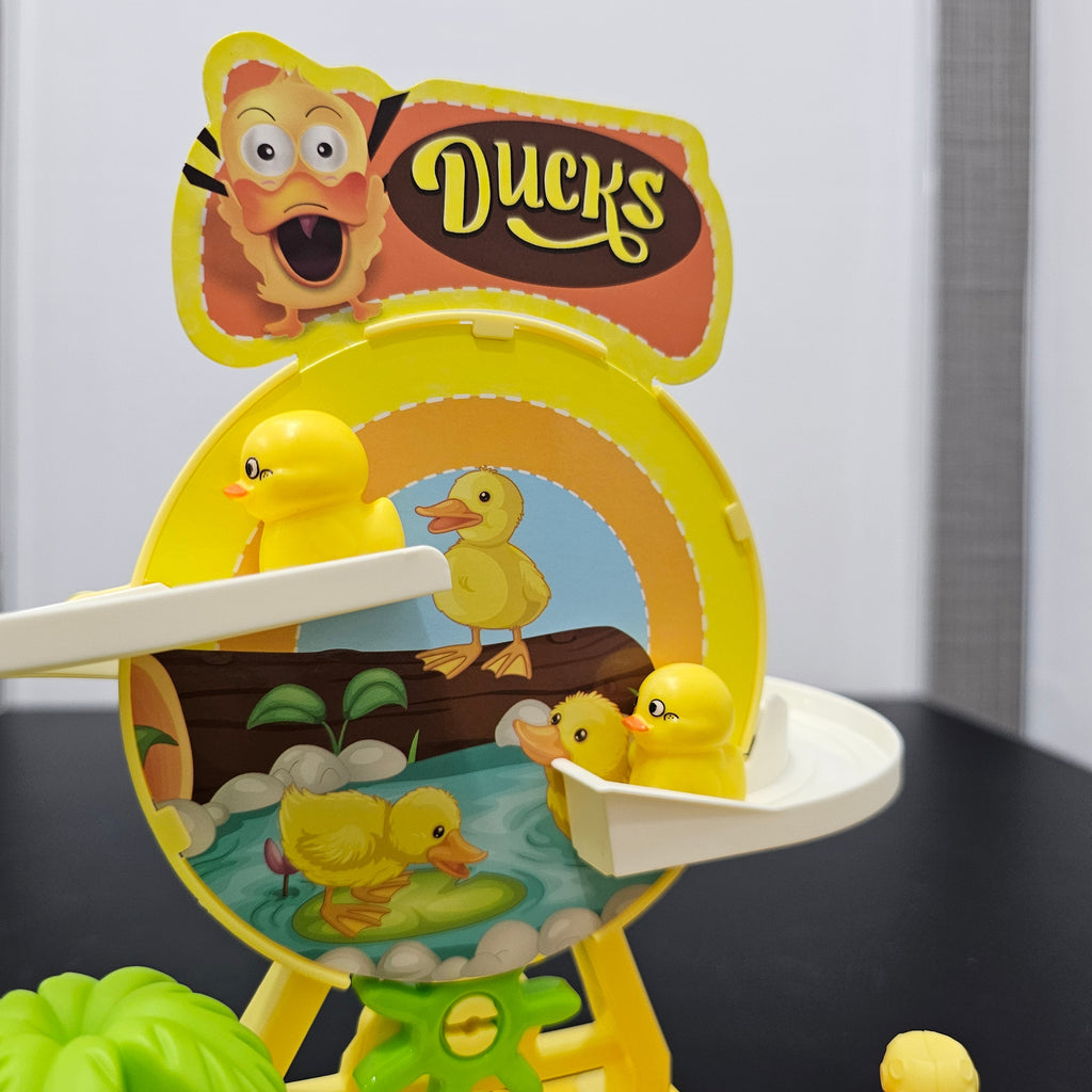 Duck Slide Track Activity Toy for Kids | Manual Play Fun with Sliding Ducks