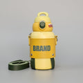 Hot & Cold Water Bottle 600ml – Leather Strap & Cover