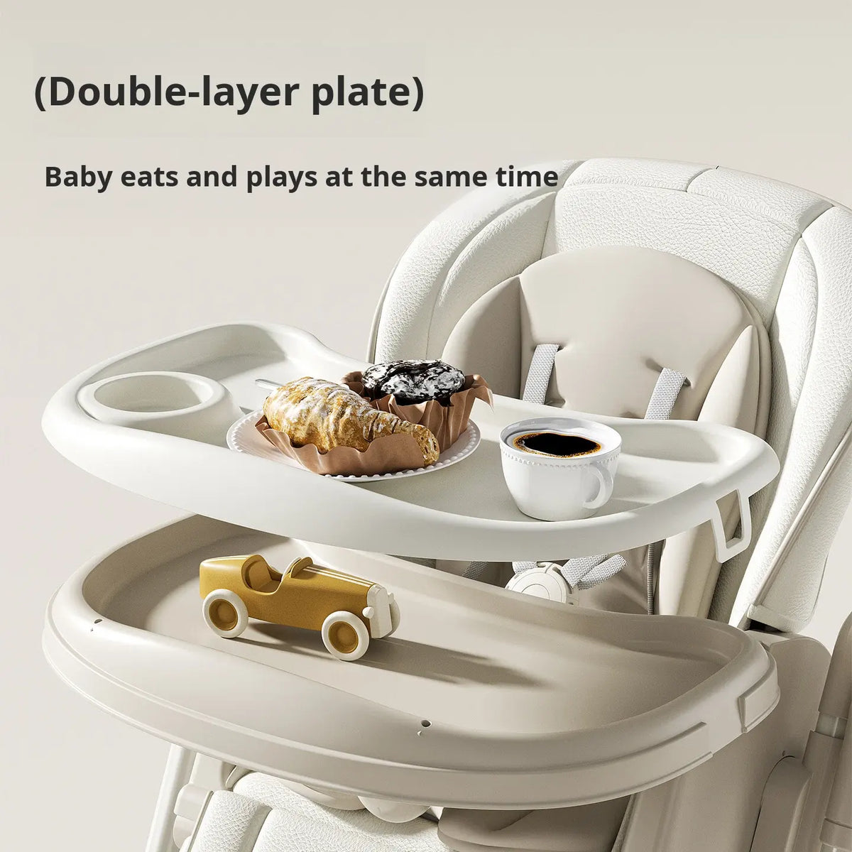 Kidilo 2-in-1 Electric Baby Swing & High Chair