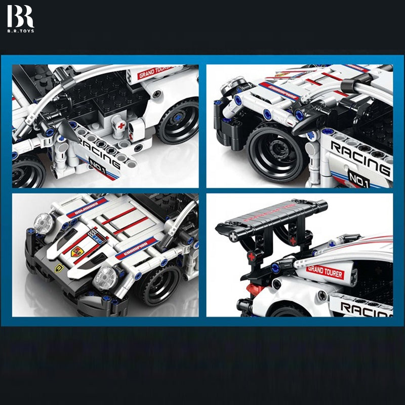 Remote Control Sports Car Building Block Set – 2.4 GHz, 386 Pieces