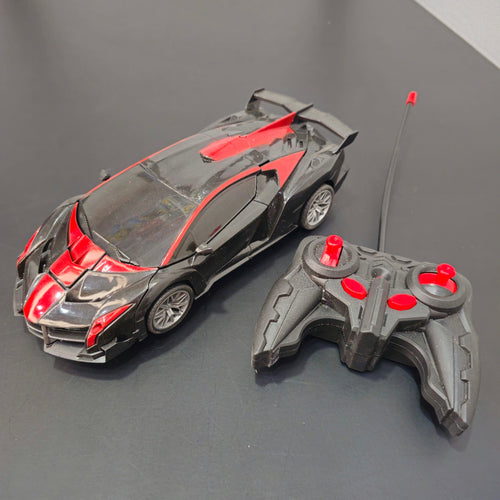 1:18 Scale Power Remote Control Robot Car – Light & Deformation Action