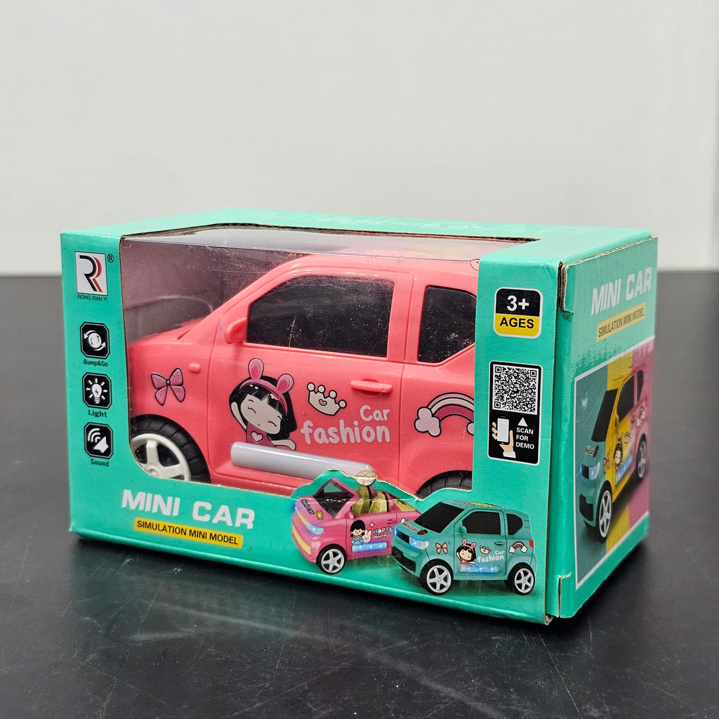 Mini Car Simulation Model – Bump & Go with Light and Sound