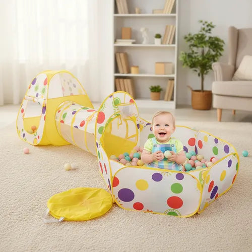 Kids Play Tent with Tunnel and Ball Pit