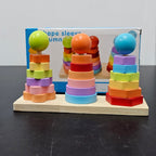 Wooden Shape Shelves Column – Montessori Activity Toy for Kids
