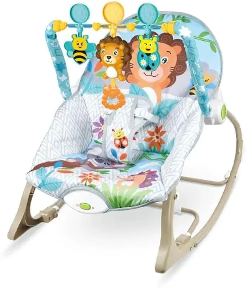 Baby Rocker – Infant to Toddler with Fold-Out Kickstand (0M+, 40 lbs / 18 kg)