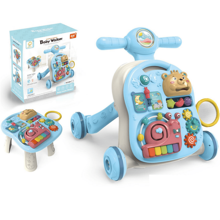 3-in-1 Baby Activity Walker with Music & Lights
