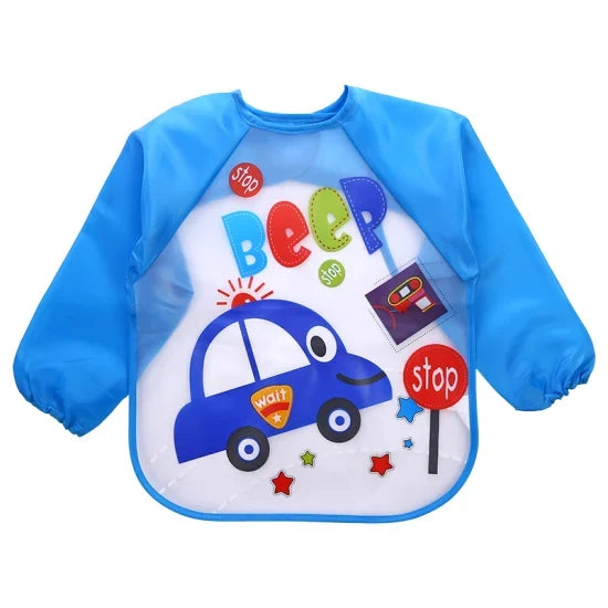 Waterproof Baby Bib With Sleeves — Mess-Free Mealtime