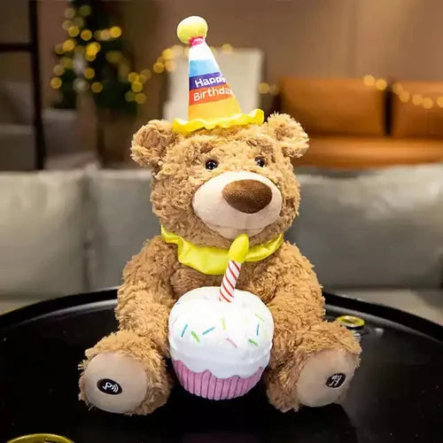 Happy Birthday Singing & Dancing Bear – Musical Celebration Plush Toy