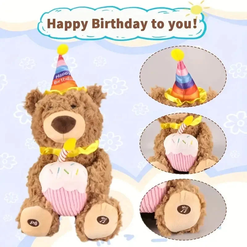 Happy Birthday Singing & Dancing Bear – Musical Celebration Plush Toy